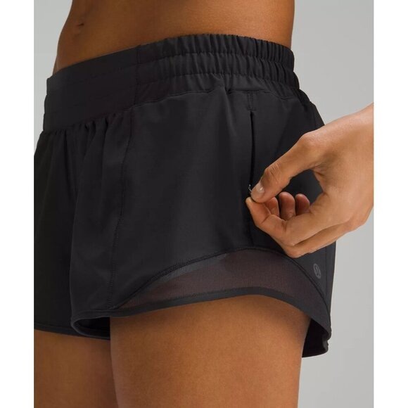 Hotty Hot Short Low-Rise Lined Short 2.5" - Black - Picture 3 of 6